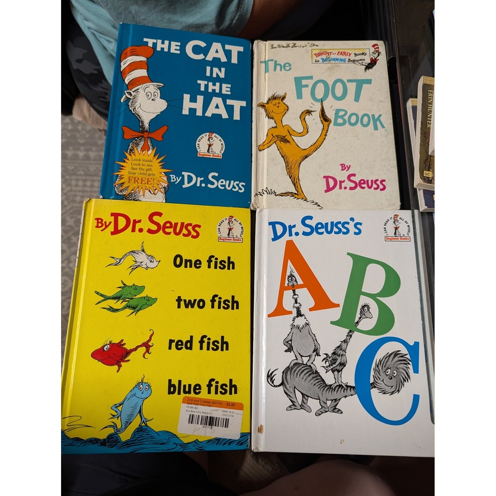 Dr. Seuss Hardcover Book Lot 4 Kids OS Multicolor Fair Beginner Early Reader
